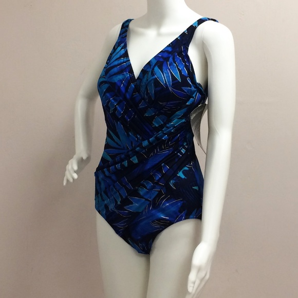 Miraclesuit Oceanus Blue One piece Suit - Picture 2 of 8